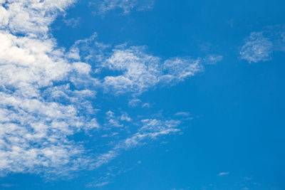 Low angle view of clouds in sky