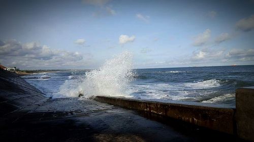 Scenic view of sea against sky