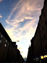 Low angle view of buildings against sky