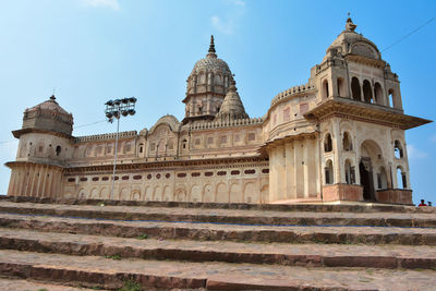 Low angle view of historical building against sky