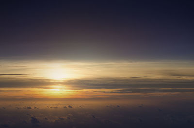 Scenic view of sunset sky