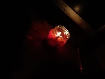 Close up of red light