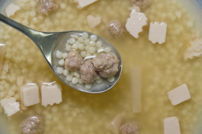 Close-up of food in bowl on table