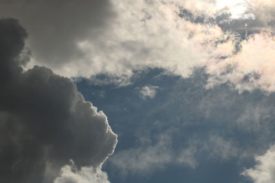 Low angle view of storm clouds in sky