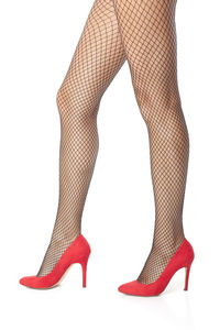 Low section of people against white background