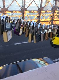 Close-up view of city