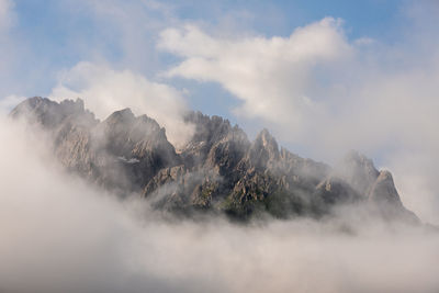 Panoramic view on dolomites, croda rossa di sesto