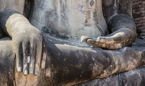 Close-up of statue of buddha