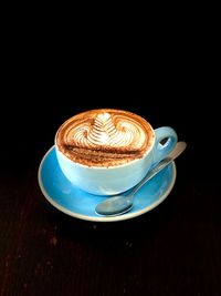 Close-up of coffee on table