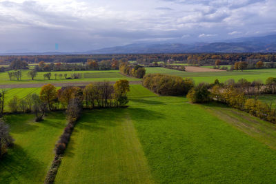 Scenic view of landscape against sky