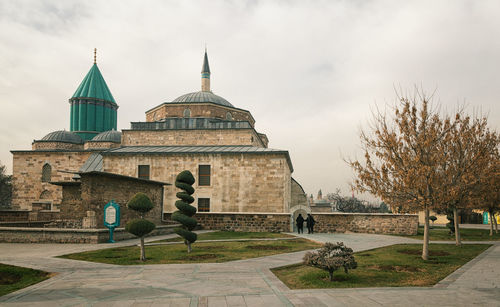 View of historical building against cloudy sky