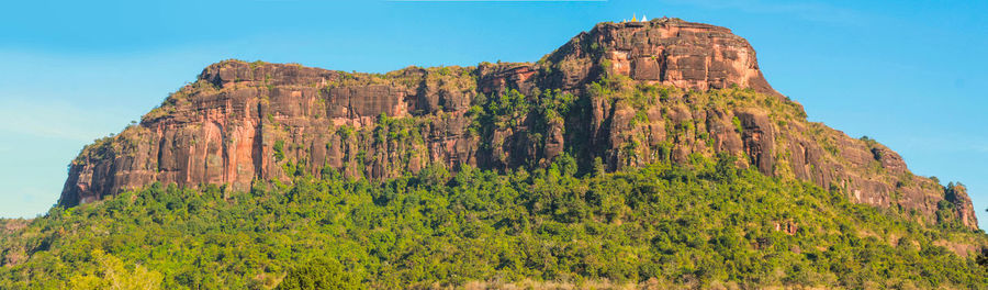 Rock formations on mountain