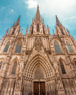 Low angle view of church against sky