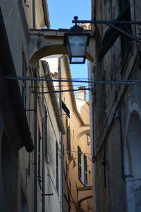 Low angle view of buildings in city