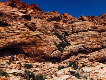 View of rocky mountain against sky