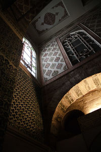 Low angle view of ceiling