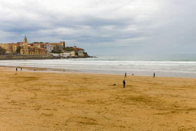 Buildings on beach