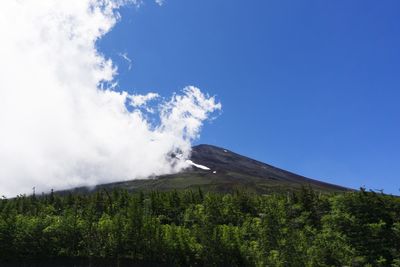 Scenic view of mountain against sky