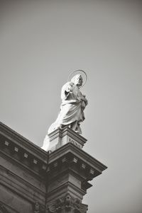 Low angle view of statue