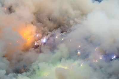 Full frame shot of firework display