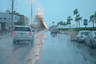 View of street light against sky