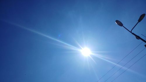 Low angle view of blue sky