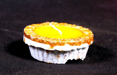 Close-up of cake on table