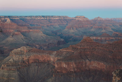 Scenic view of eroded landscape at grand canyon national park