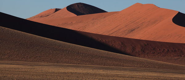 Scenic view of namib desert