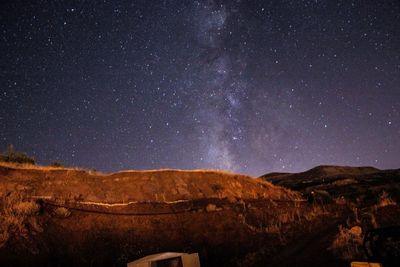 Scenic view of star field at night