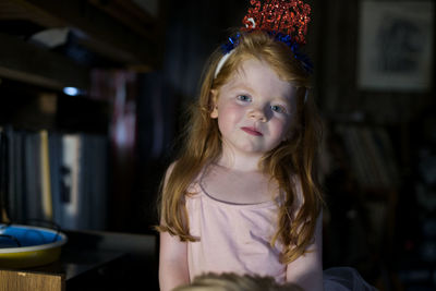 Close-up portrait of girl