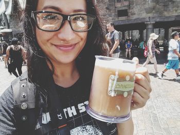 Portrait of woman smiling