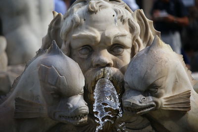 Close-up of statue