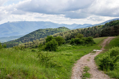 Scenic view of landscape against sky