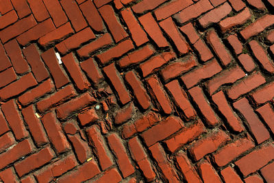 Full frame shot of cobblestone street