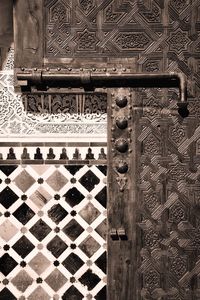 Low angle view of metal structure