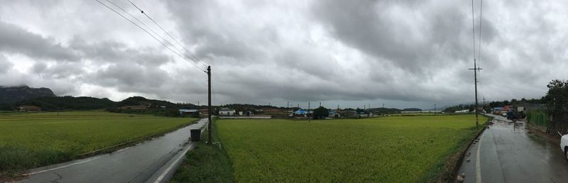 Road passing through landscape