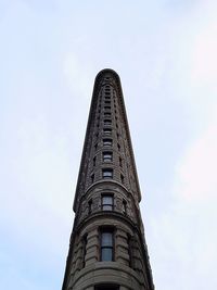 Low angle view of tower against sky