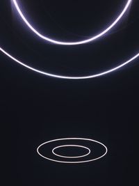 Low angle view of illuminated light