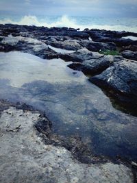 Rocks on shore