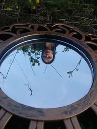 Portrait of boy against sky