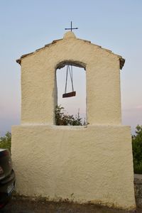 Exterior of historic building against sky