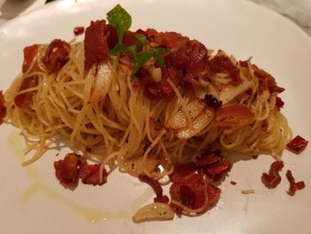 Close-up of food in plate