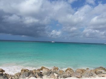 Scenic view of sea against sky