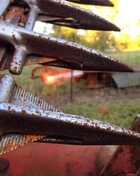 Close-up of rusty metal