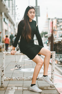Portrait of beautiful young woman