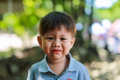 Portrait of cute boy