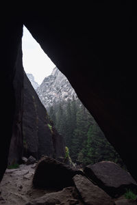 Scenic view of rocky mountains against sky