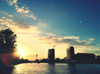 City at sunset