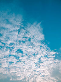 Low angle view of clouds in sky